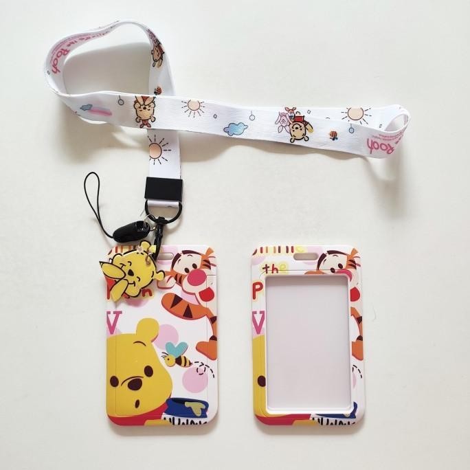 

Terbaru Id Card Holder Name Tag Lanyard / Kalung Kartu Cute Winnie The Pooh Original