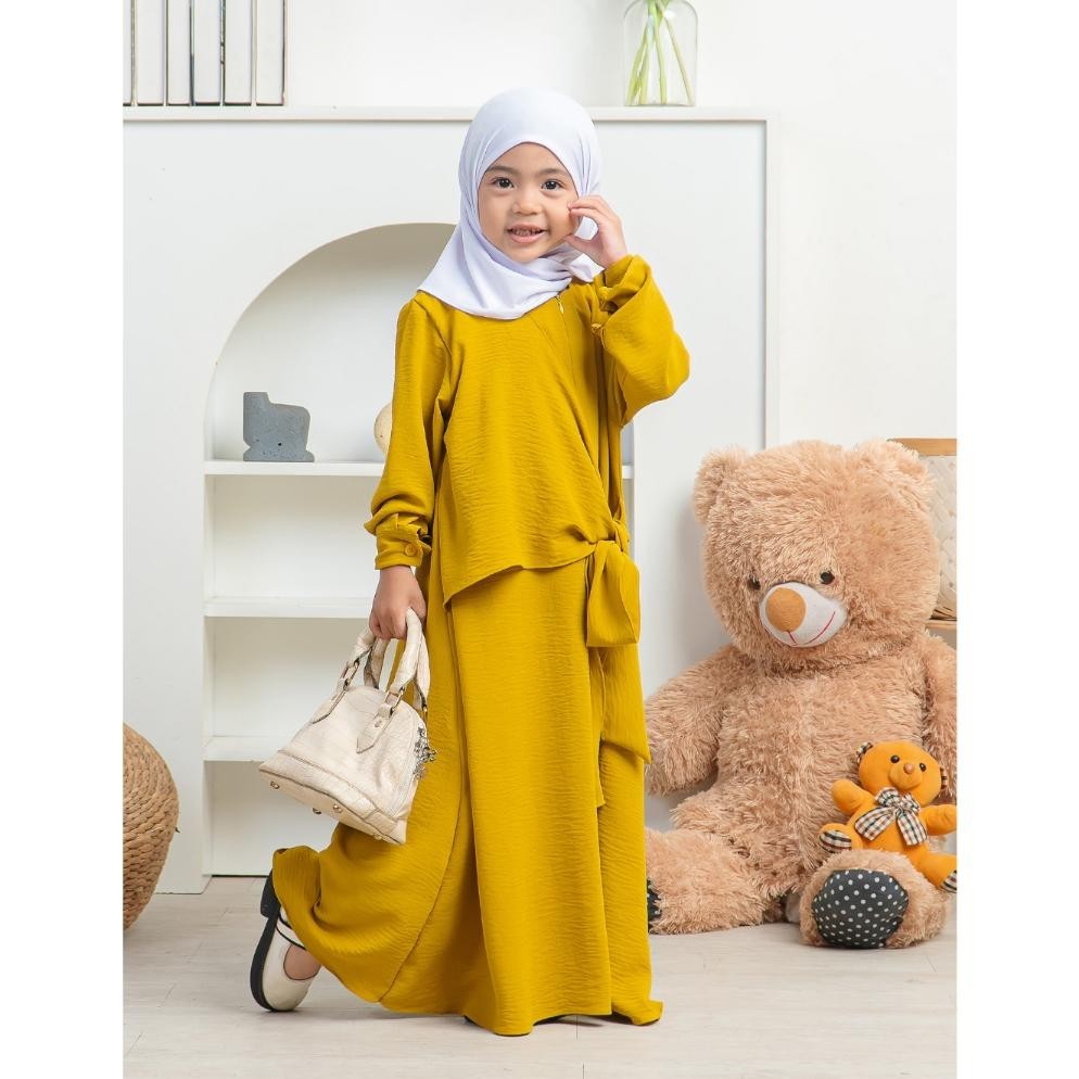 Gamis Couple Ibu Dan Anak Perempuan Laura Vol 1 Muslim Cantik Simple Umur 4 Thn Sampai 12 Thn Baju New Edition Child Dress Wanita Lebaran 2024