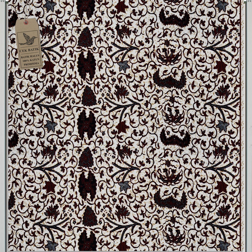 HARGA PRODUK kain batik - Motif Batik Classic Gading Mas Gajah Mada (Putih) HARGA PRODUK