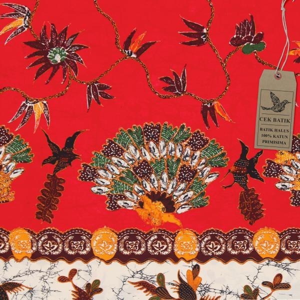 Kain Batik - Motif Batik Madura Manis (Merah Manis)