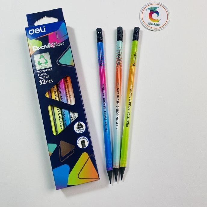 

&<&<&<&] Pensil DELI 2B Enovation dengan Penghapus