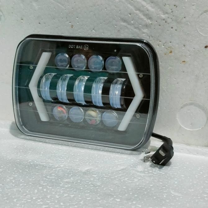 Bellicia Lampu LED Daymaker Kotak 7 Inch High Low Motor Mobil