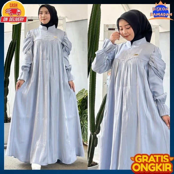 Gamus Remaja Elegan Dris Muslimah Gmis Syar'I Muslim Driss Polos Drees Cewek Wnta Lebaran 2024 Dewas