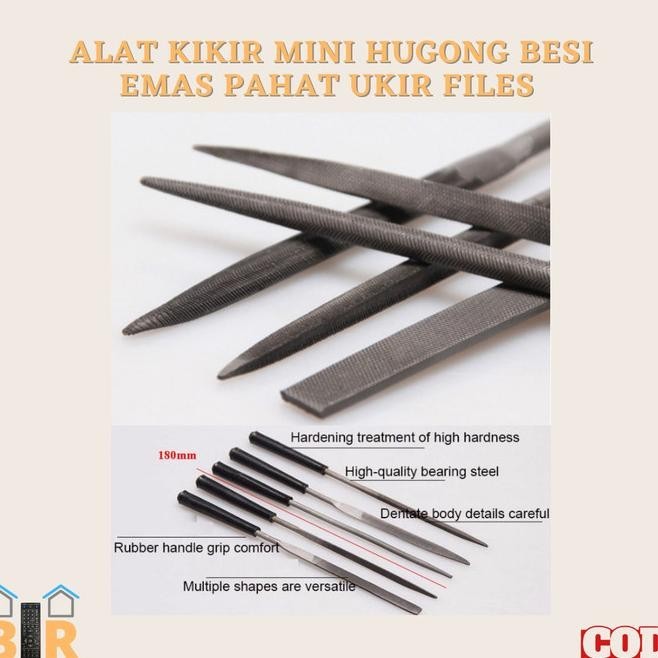 

Alat Kikir Mini Hugong Besi Emas Pahat Ukir Files 4Mm (10 Pc) | Opheliazulaikastore