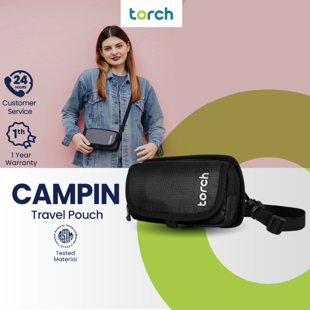 [SIMPLE] FAVORIT OUTFIT TORCH Sling Bag Mini Tas Selempang HP Pria Wanita Campin