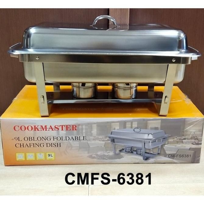 COOKMASTER Oblong Foldable Chafing Dish / Food Warmer 9 L CMFS6381