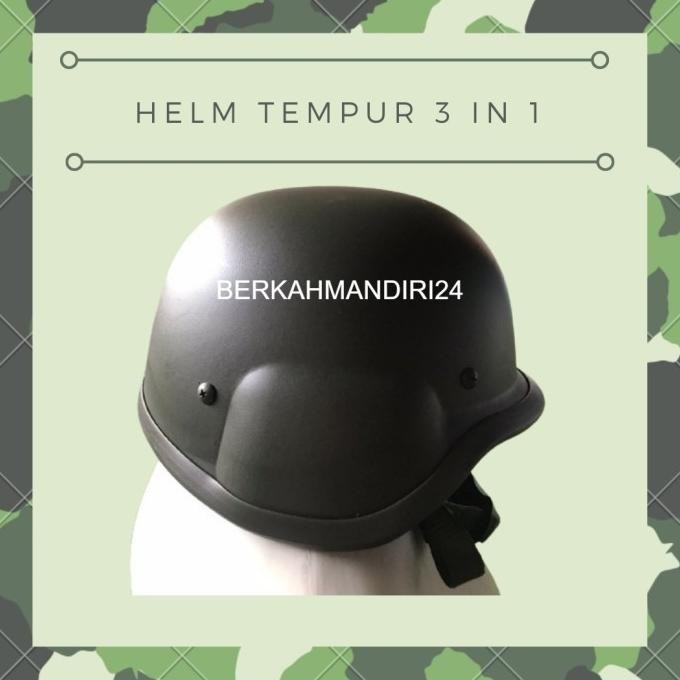Helm Tempur Tni Militer 3 In 1 Tactical Anti Peluru Polos Tni Ad