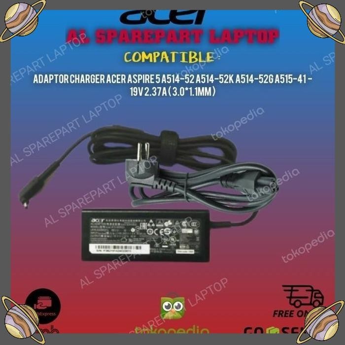 [als] adaptor charger laptop acer aspire 5 a514-52g a514-52k a514-52kg