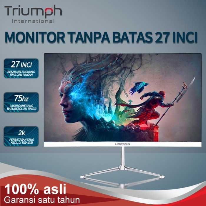 Terlaris 27Inci/2K Monitor Komputer Gaming/Monitor Definisi Tinggi Melengkung Promo Terbaru