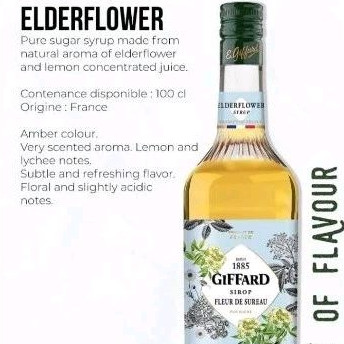 

Giffard syrup rasa elder flower