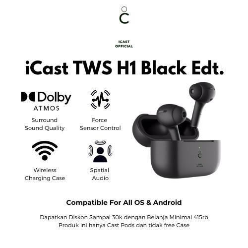 iCast TWS CastPods Pro H1 Black Edition Final Upgrade by iCast Berkualitas