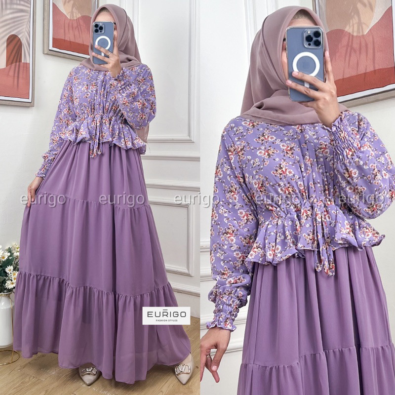 Gamis Wanita Terbaru 2024 Games 3In1 Simpel Abaya Set Turki Tunik Panjang Cewek Pakaian Couple Dress