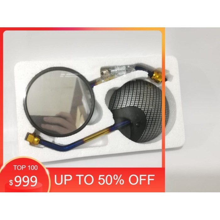 New Spion Scoopy Carbon Tangkai Pelangi Drat Honda Original Gratis Ongkir