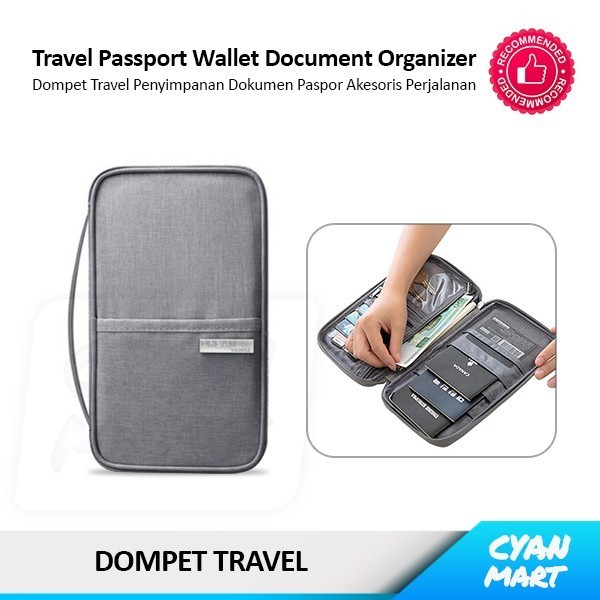 

Dompet Paspor Dokumen Kartu Kredit Travel Wallet Passport Organizer