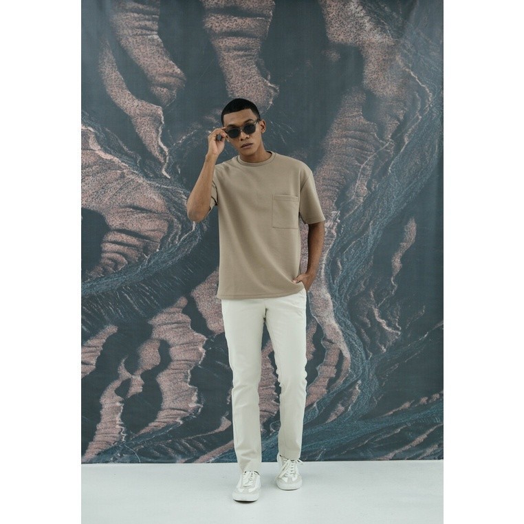 [HIGH QUALITY COLLECTIONS] LARUSSO Molecule Oversize Pocket Tee - Soft Brown