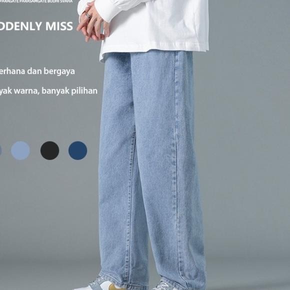 Celana Panjang Pria Baggy Pants Pria Loose Jeans Pria Celana Oversize