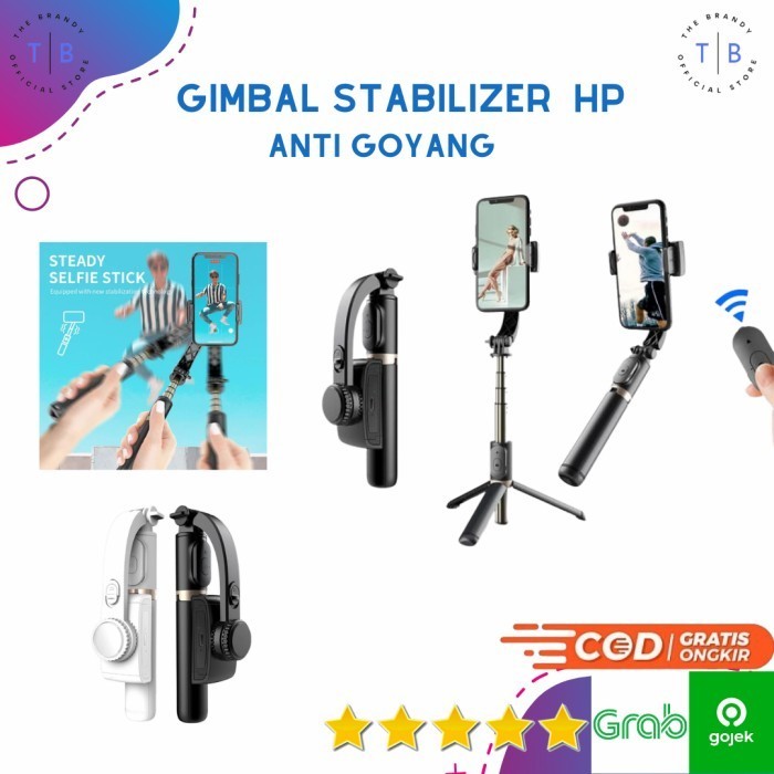 Tb Gimbal Stabilizer Hp Anti Goyang Smartphone Selfie Q08 Anti Goyang