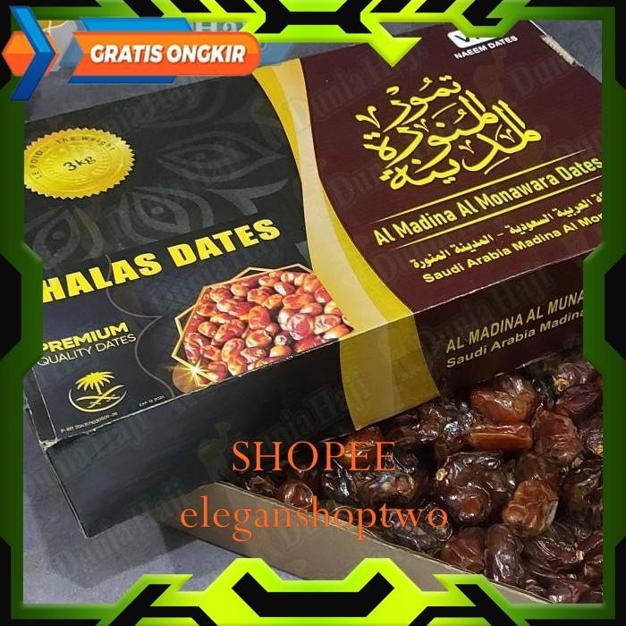 

KURMA KHALAS DUS 3KG ARABIAN KALAS PREMIUM DATES KHOLAS MADINAH PRODUK BEST PRODUK !!