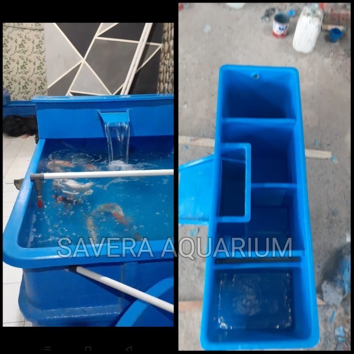 Terlaris Bak Fiber Kotak 235X150 Dengan Filter Atas / Kolam Karantina Ikan Fibr Promo Terbaru