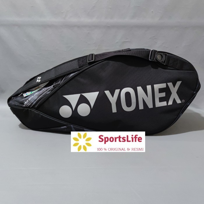 Terlaris Tas Badminton & Tennis Original Yonex Pro Raquet Bag 6 In 1 Black Promo Terbaru
