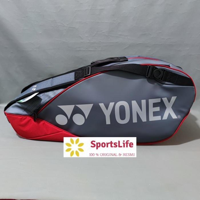 Terlaris Tas Badminton & Tenis Yonex Pro Raquet Bag 6In1 Original Grayish Pearl Promo Terbaru