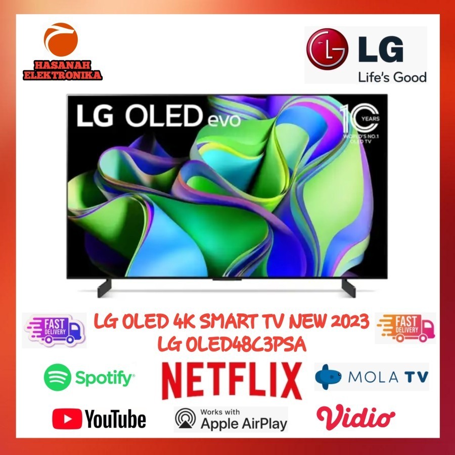 LG OLED48C3 OLED 4K SMART TV 48 INCH NEW 2023 OLED48C3PSA