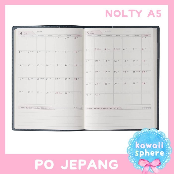 

BARANG TERLARIS NOLTY PDCA Notebook A5 Weekly Business Basic Diary Planner Nolty