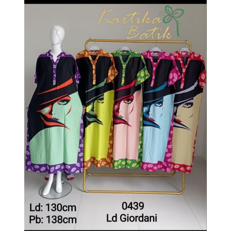 DASTER KARTIKA BATIK LOWO LONGDRES KERAH SHANGHAI  TOPI LD 130 PB 138