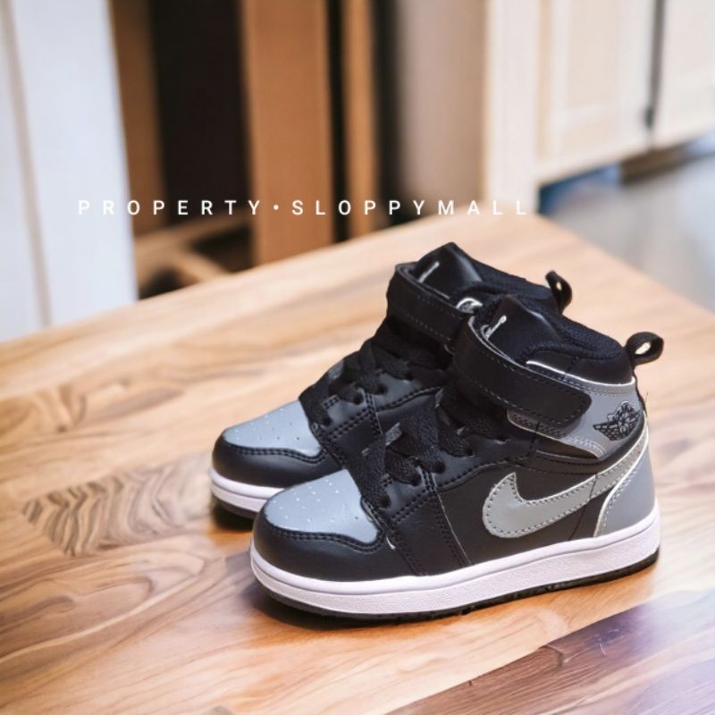 SLOPPYMALL - Sepatu Sneakers Anak Laki Laki Premium Import Hitam