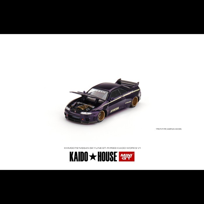 PROMO MINIGT MINI GT KAIDO HOUSE KHMG072 NISSAN SKYLINE GT-R R33 KAIDO WORKS TERLARIS