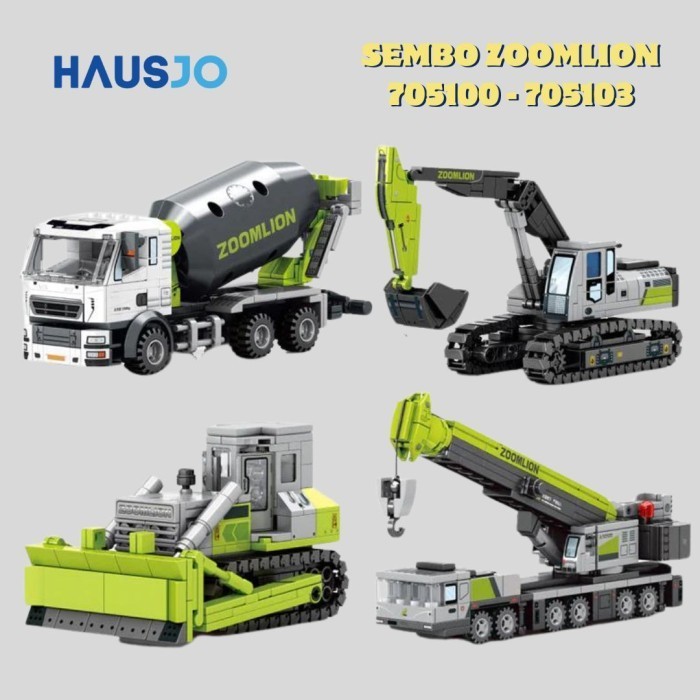 DISKON SPESIAL SEMBO ZOOMLION ENGINEERING SERIES MAINAN KONSTRUKSI BRICKS TERBARU