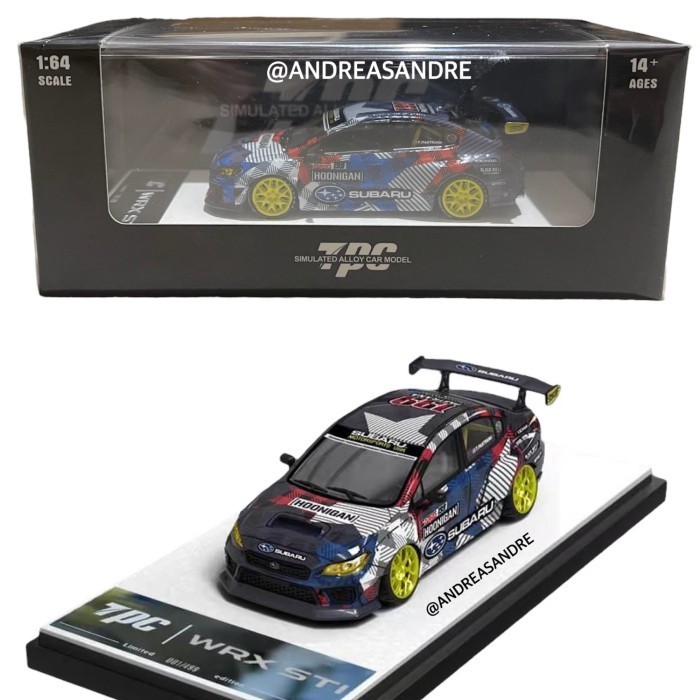 HOT SALE TPC 1/64 SUBARU WRX STI HOONIGAN TERLARIS