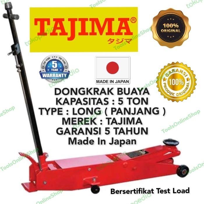 Terlaris Dongkrak Buaya 5 Ton Panjang , Tajima ( Made In Japan ) Promo Terbaru