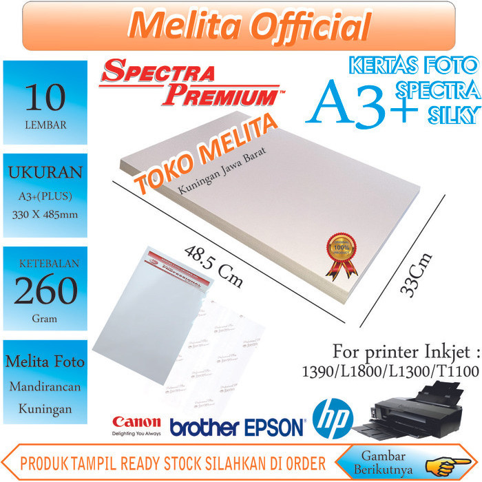 

Terlaris Kertas Foto Silky Ukuran A3+ Promo Terbaru