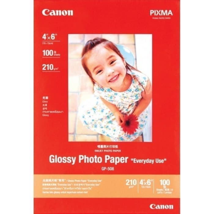 

Terlaris Canon Paper Glossy Gp-508 4X6 100 Sheets Kertas Foto Canon Promo Terbaru