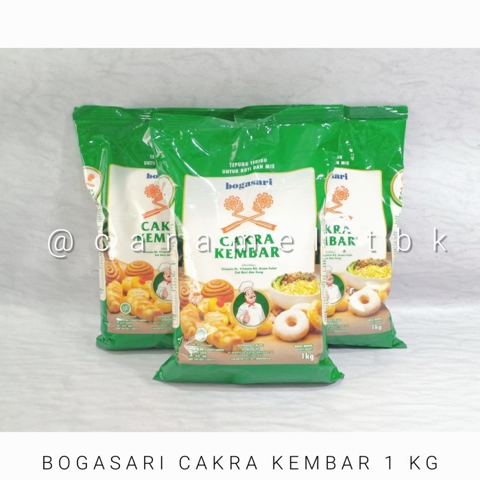 

Cakra Kembar Bogasari Tepung Terigu Protein Tinggi 1 Kg 012