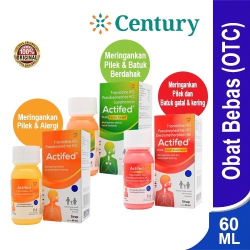 ACTIFED 60 ML/ obat pilek/ obat batuk berdahak dan pilek/ obat batuk kering dan pilek