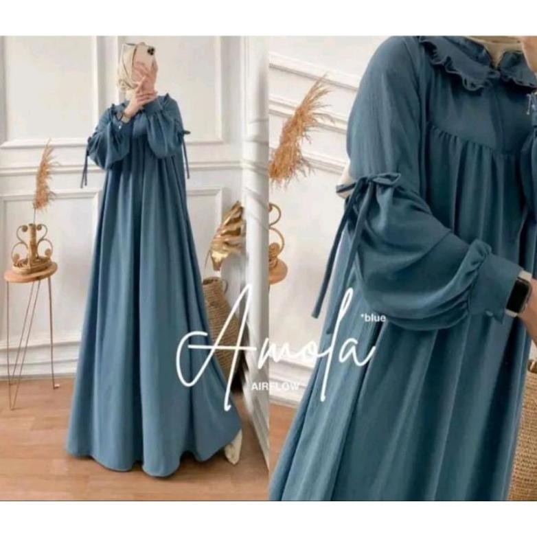 GAMIS AMOFA JUMBO CRINKLE AIRFLOW LD 120CM / DRESS CRINCLE AIRFLOW / GAMIS WANITA