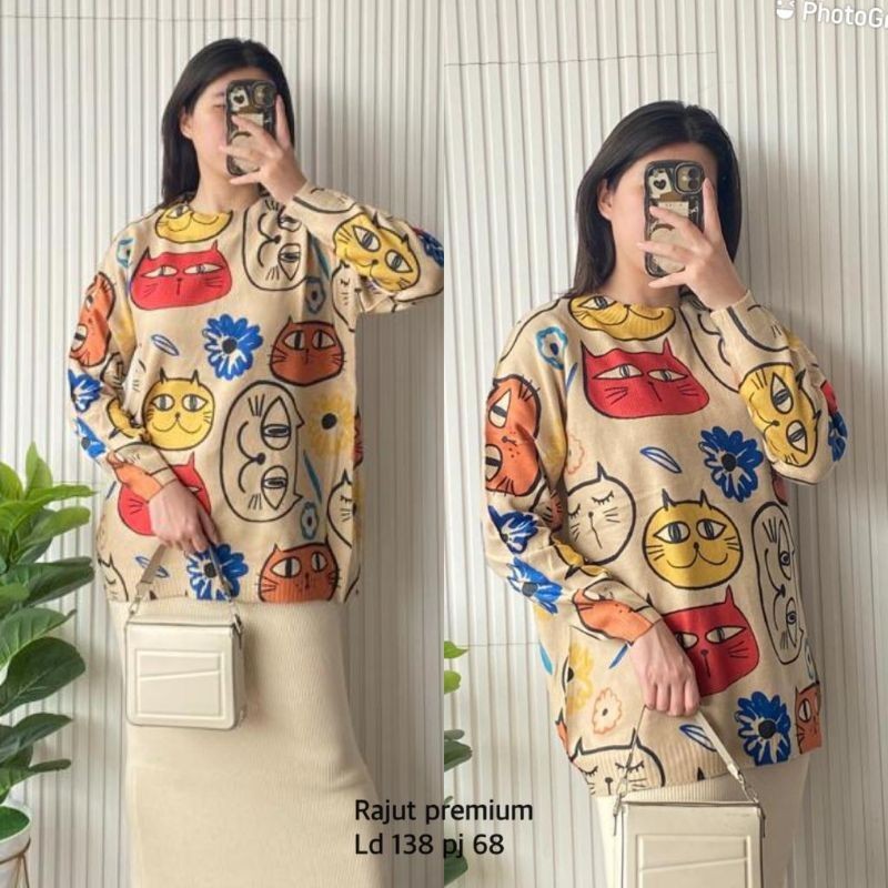 [COLD COLLECTIONS] RAJUT PREMIUM JUMBO BEST SELLER LD 134-140 / RAJUT WANITA / OUTER KEKINIAN / BAJU