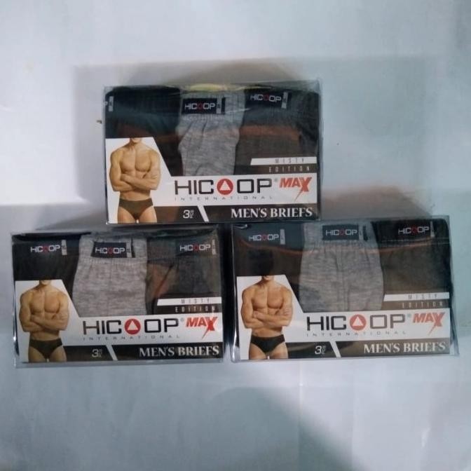 Celana Dalam Pria Hicoop Max 3In1 Warna Sesuai Foto Size M L Xl | Zaragiza