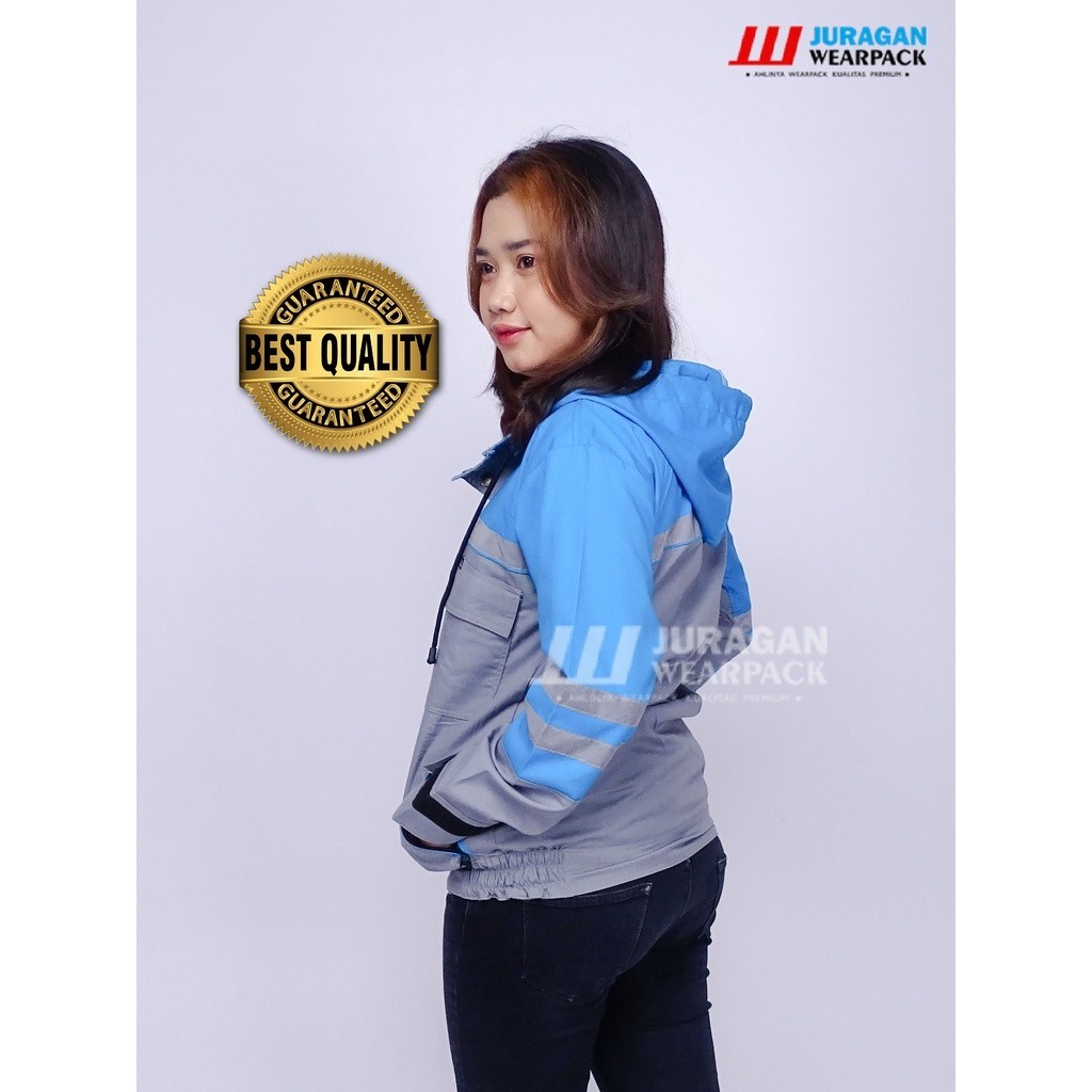 [FRESH STYLE] GET IT NOW Juragan Wearpack - Wearpack Safety Segala Cuaca Warna Biru Tosca