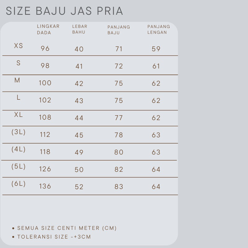 [FRESH STYLE] GET IT NOW JAS APOTAKER PRIA / JAS CREAM / JAS KUNING/ JAS IAI / BAJU APOTAKER