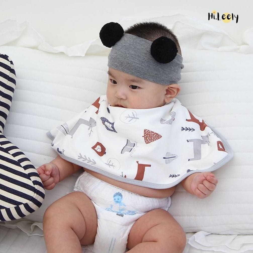 Bib & Burp Premium Waterproof & Bamboo Cotton, Burp Multifungsi, Celemek Bayi