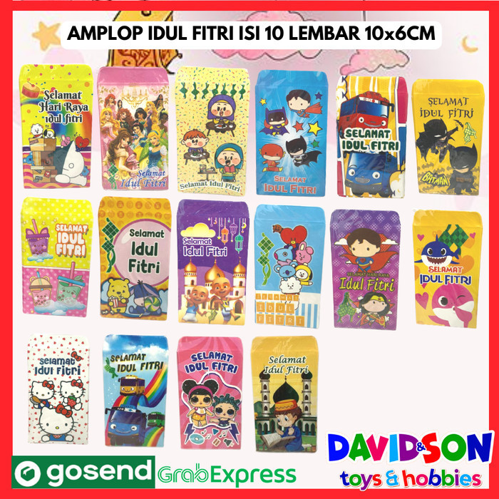 

Angpao Idul Fitri / Amplop Lebaran Kecil 10X6Cm Satuan Isi 10 Lembar