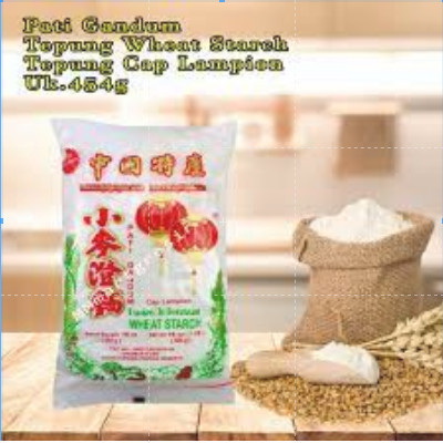 

Bahan Kue Tepung Pati Gandum Tang Mien Cap Lampion Dimsum Siomay Hakau