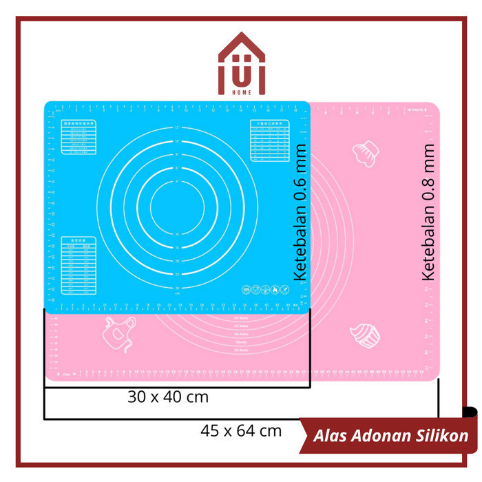 

Uniso - Alas Adonan Kue Baking Bahan Silikon Food Grade Anti Lengket