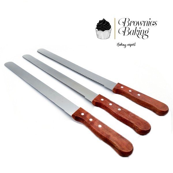 

Pisau Kue Roti / Cake Knife Bahan Stainless Steel
