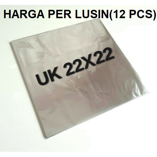 

Tatakan Kue Triplek / Alas Kue Bahan Triplek Lapis Silver Uk 22X22
