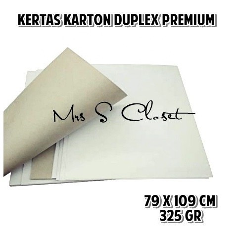 

Kertas Karton Duplex Super / Kertas Bahan Kue Ukuran Plano 325 Gr
