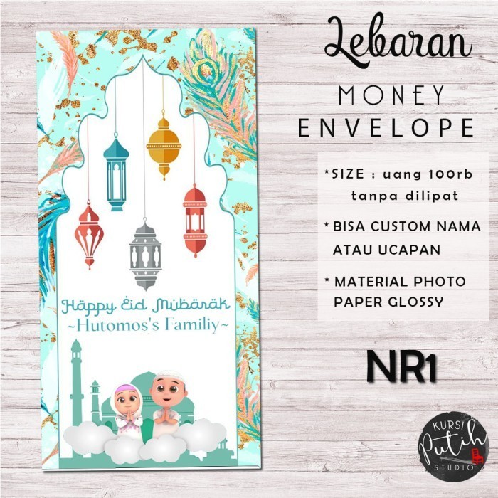

Amplop Uang Angpao Lebaran Motif Nussa Rara
